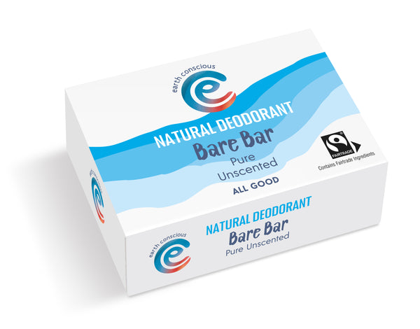 BARE BAR - PURE UNSCENTED NATURAL DEODORANT - 90g